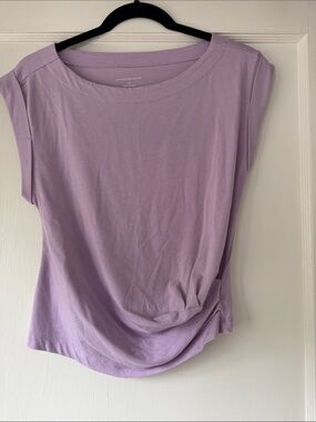 Lilac Sleeveless Draped Women's Top